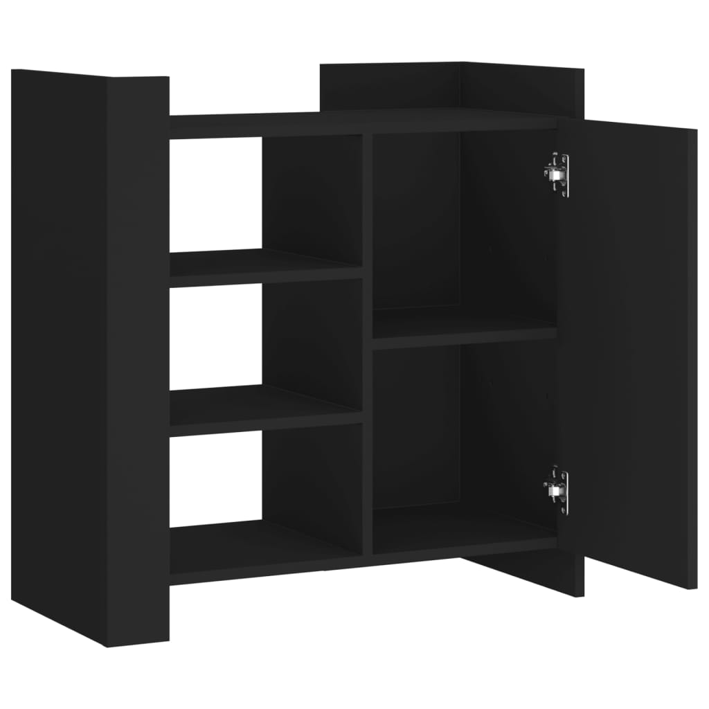 Sideboard Black 73.5x35x75 cm Engineered Wood