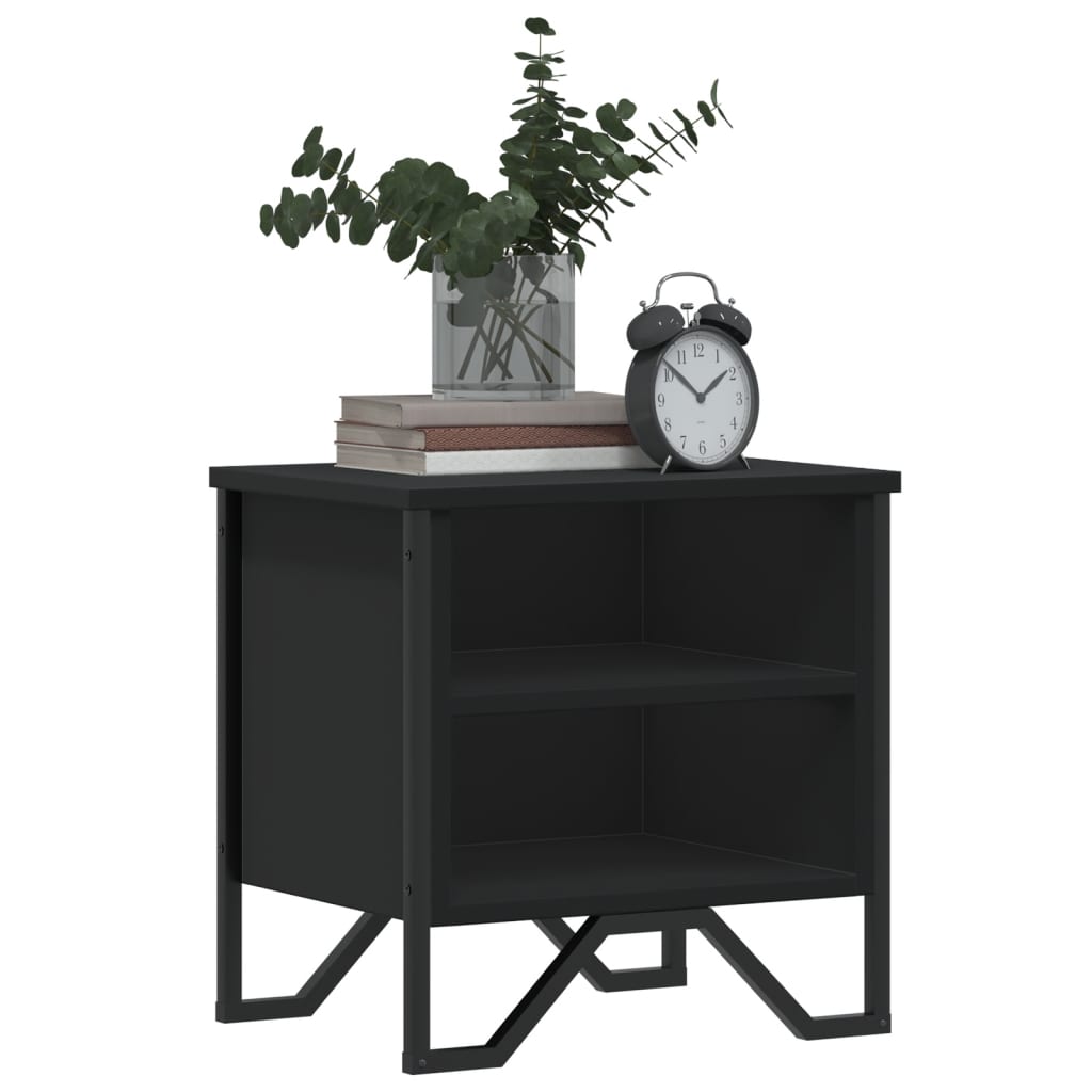 Bedside Cabinet Black 2 pcs 40x30x40 cm Engineered Wood