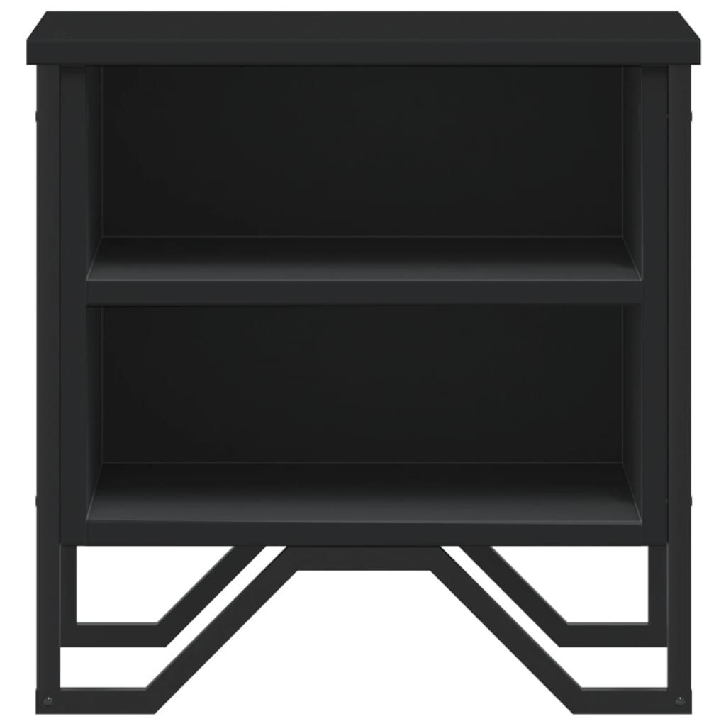 Bedside Cabinet Black 2 pcs 40x30x40 cm Engineered Wood