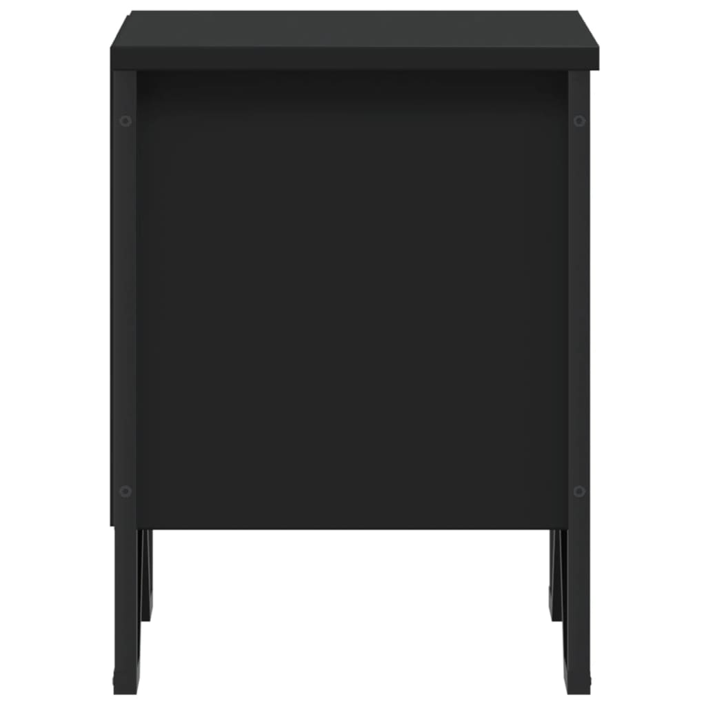 Bedside Cabinet Black 2 pcs 40x30x40 cm Engineered Wood