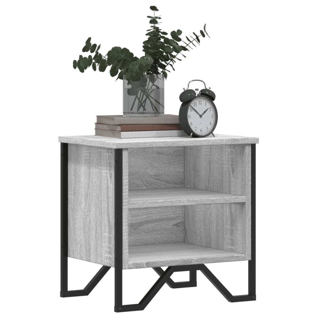 Bedside Cabinet Grey Sonoma 2 pcs 40x30x40 cm Engineered Wood