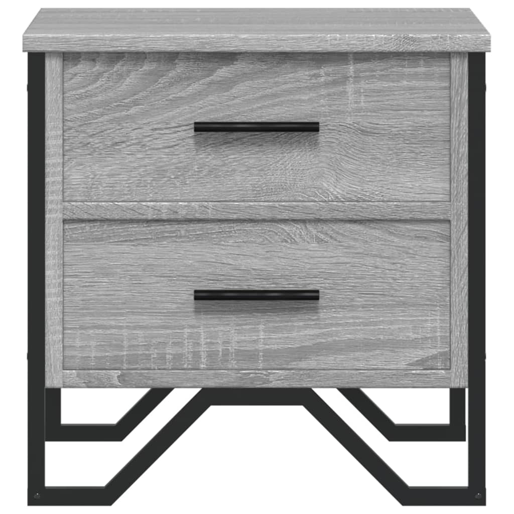 Bedside Cabinet Grey Sonoma 40x41x40 cm Engineered Wood