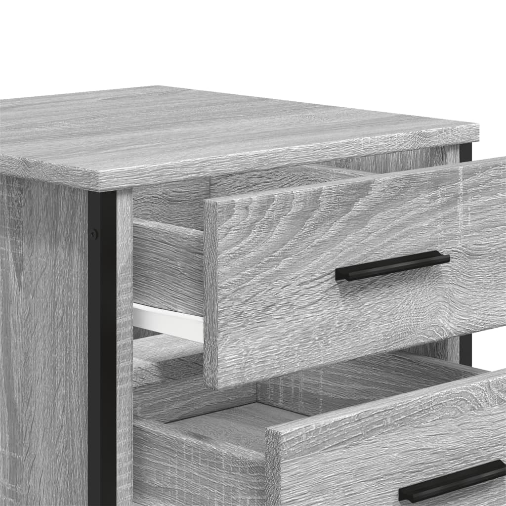 Bedside Cabinet Grey Sonoma 40x41x40 cm Engineered Wood