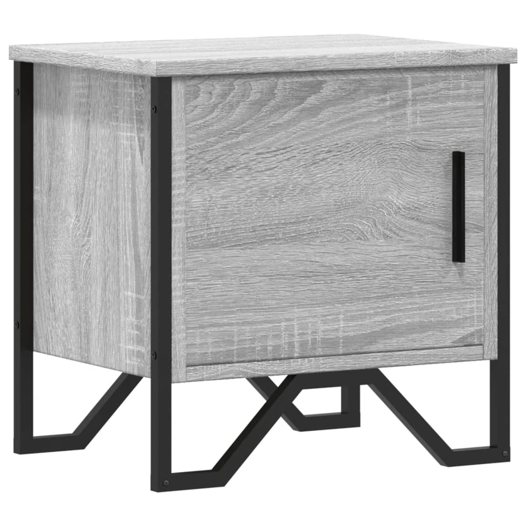 Bedside Cabinet Grey Sonoma 40x30x40 cm Engineered Wood