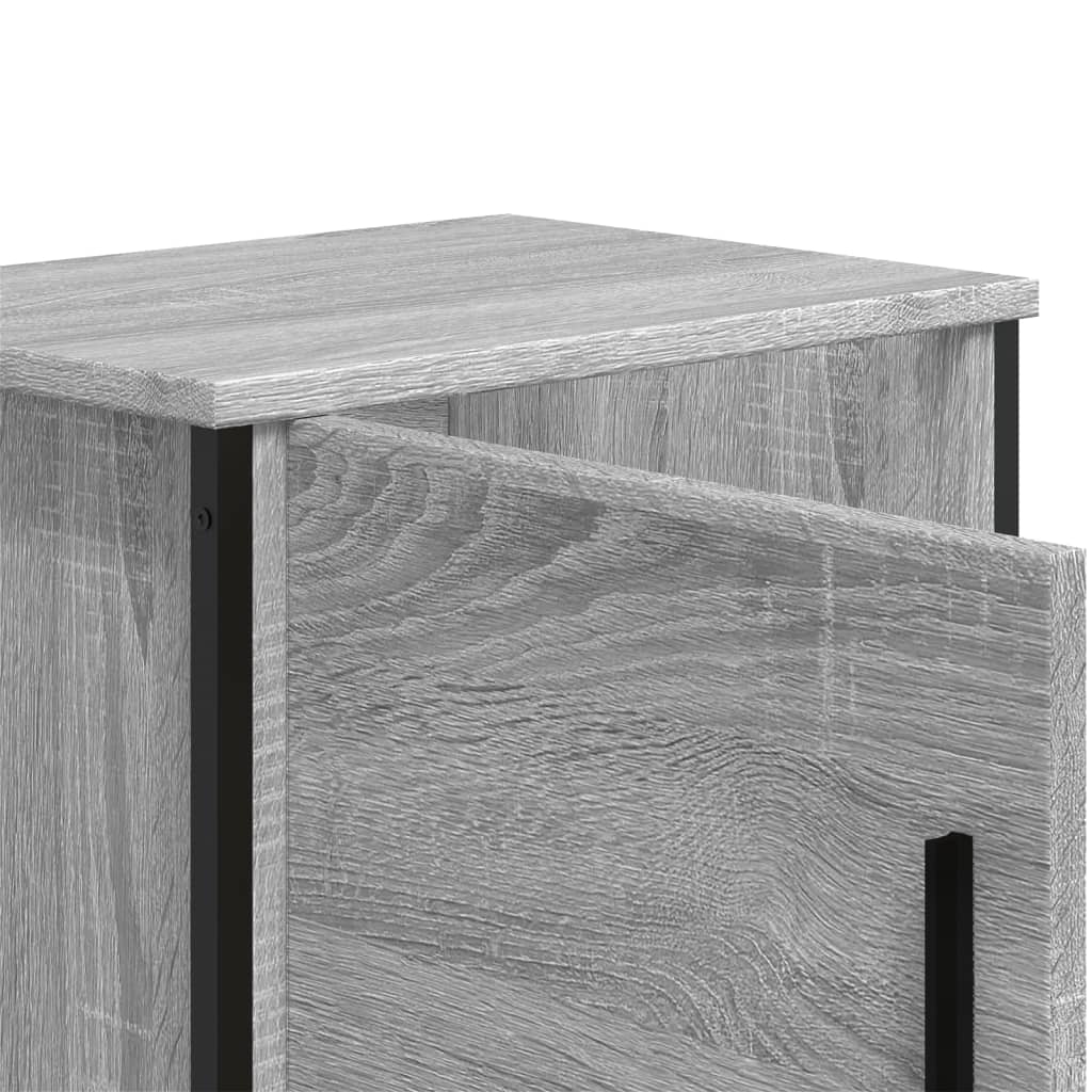 Bedside Cabinet Grey Sonoma 40x30x40 cm Engineered Wood