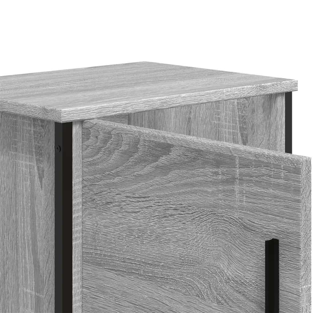 Bedside Cabinets 2 pcs Grey Sonoma 40x30x40 cm Engineered Wood