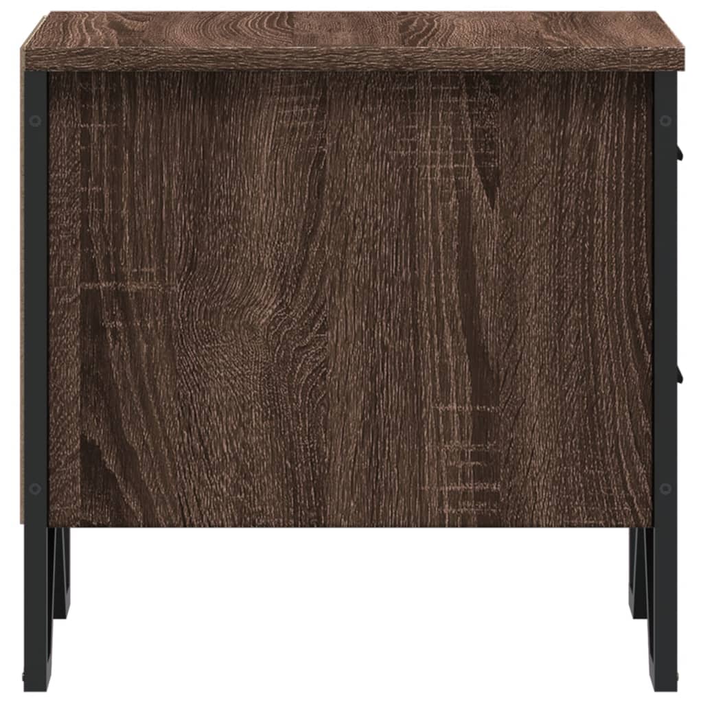 Bedside Cabinet Brown Oak 40x30x40 cm Engineered Wood