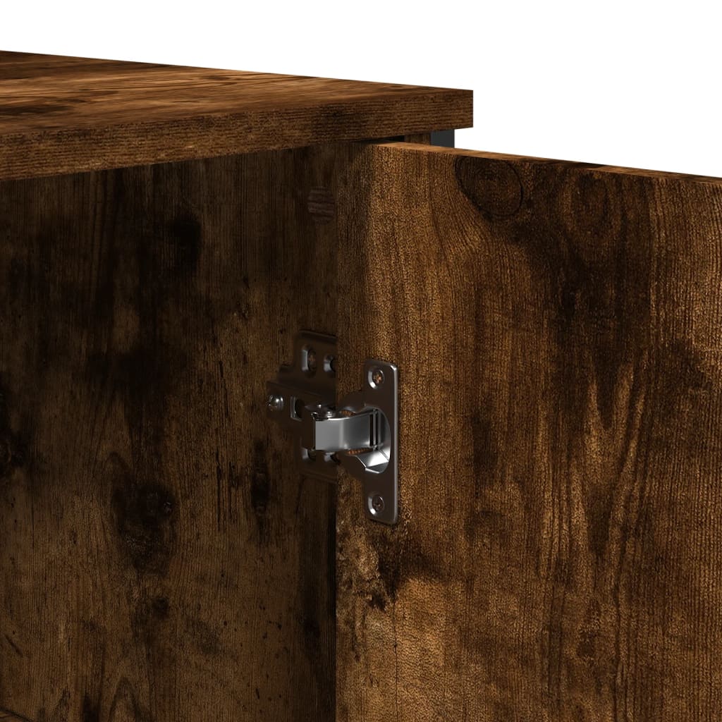 Sideboard Smoked Oak 78x35.5x74.5 cm Engineered Wood