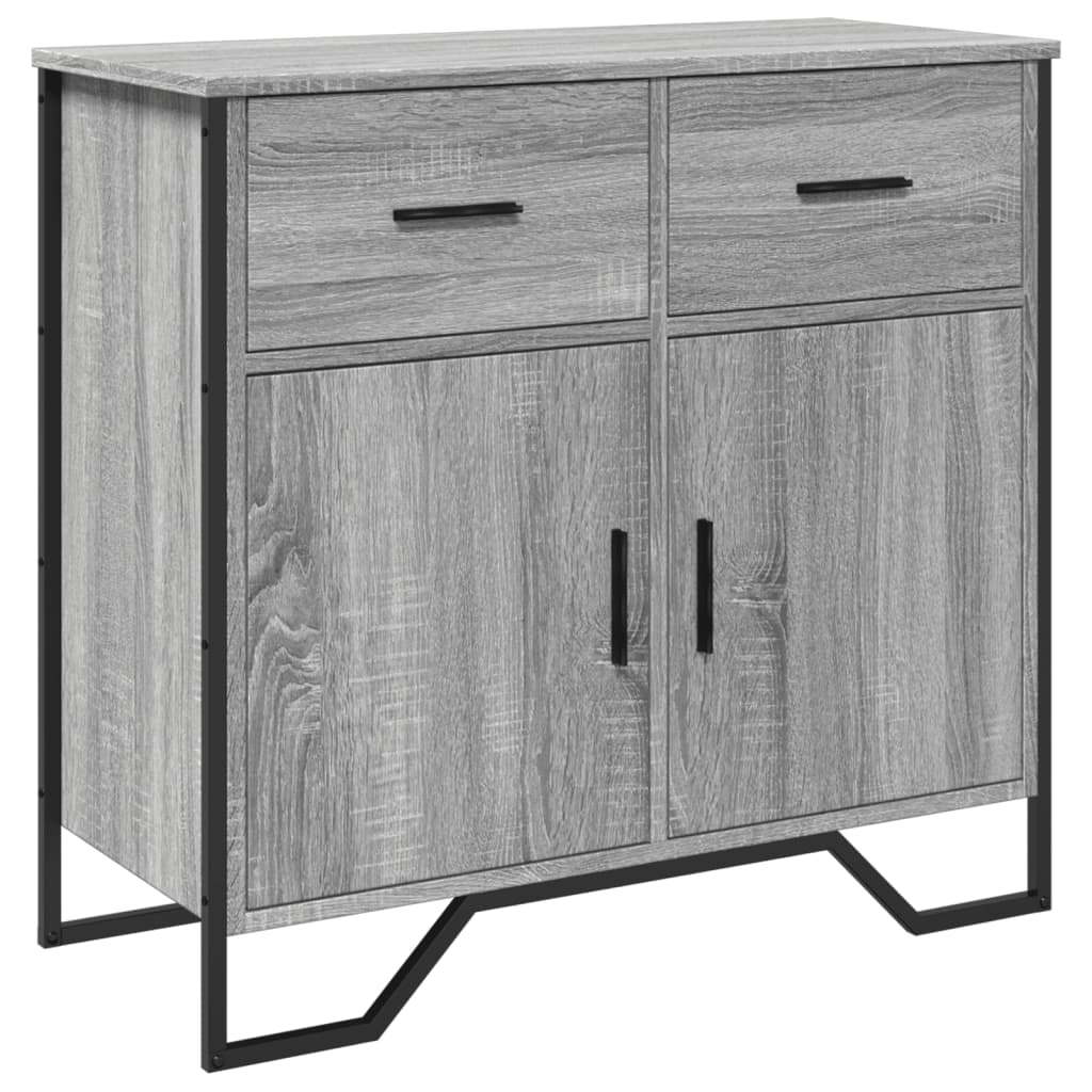 Sideboard Grey Sonoma 79.5x35.5x74.5 cm Engineered Wood