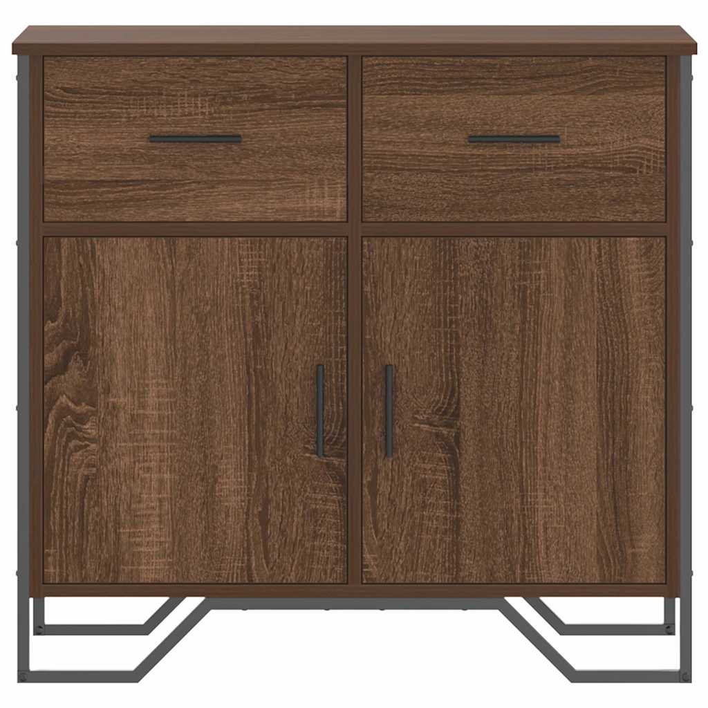 Sideboard Brown Oak 79.5x35.5x74.5 cm Engineered Wood