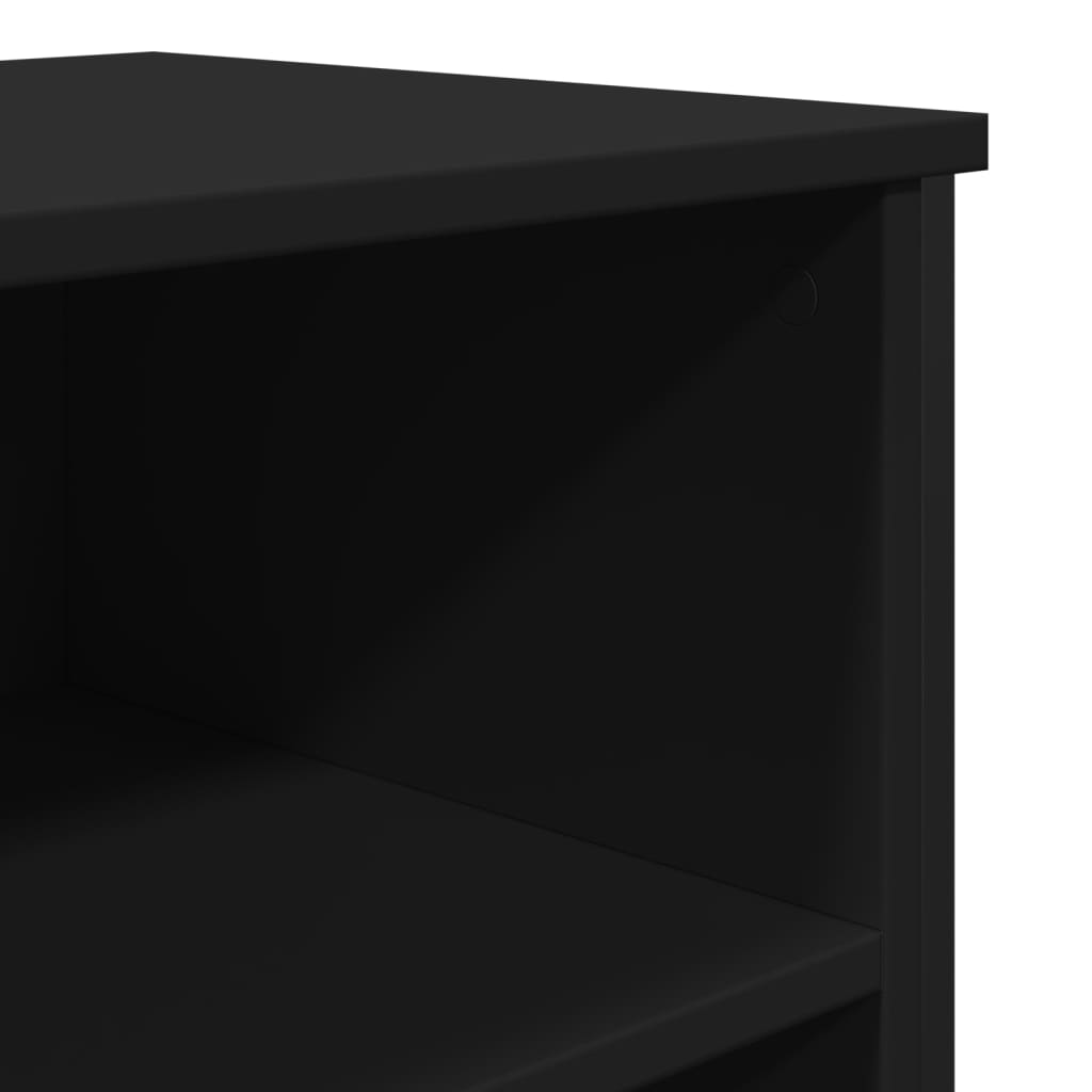 Sideboard Black 91x35.5x74.5 cm Engineered Wood