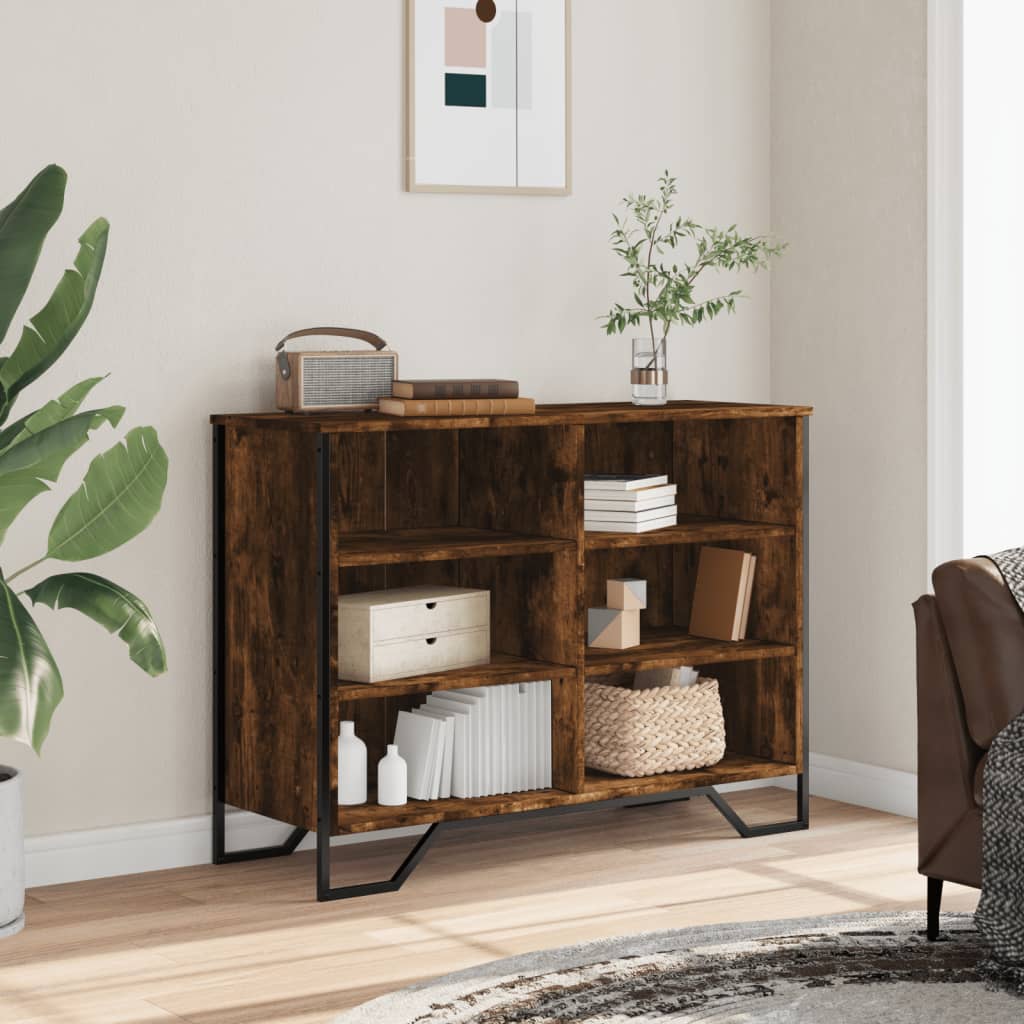 Sideboard Smoked Oak 101x35.5x74.5 cm Engineered Wood