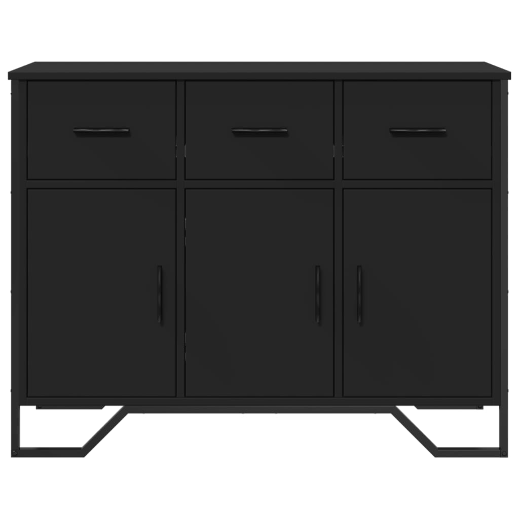 Sideboard Black 97x32.5x74.5 cm Engineered Wood