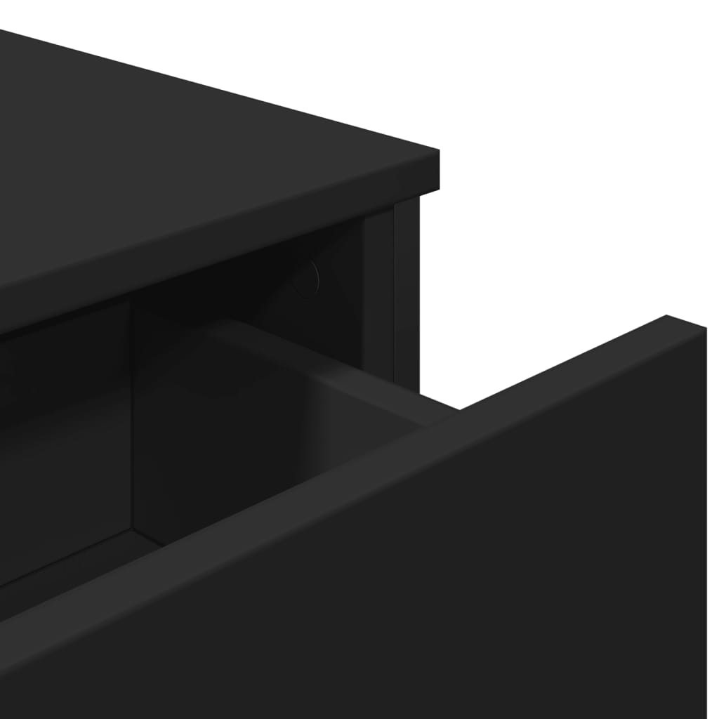 Sideboard Black 97x32.5x74.5 cm Engineered Wood