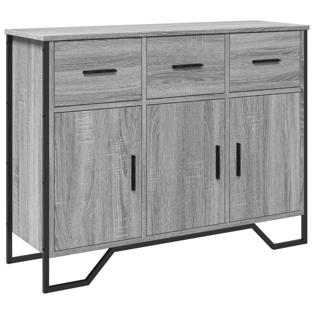 Sideboard Grey Sonoma 97x32.5x74.5 cm Engineered Wood