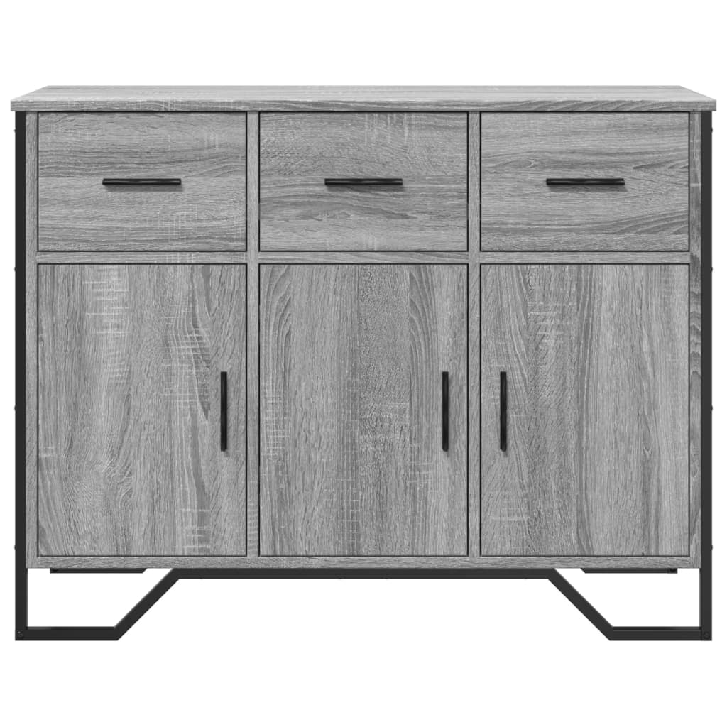 Sideboard Grey Sonoma 97x32.5x74.5 cm Engineered Wood