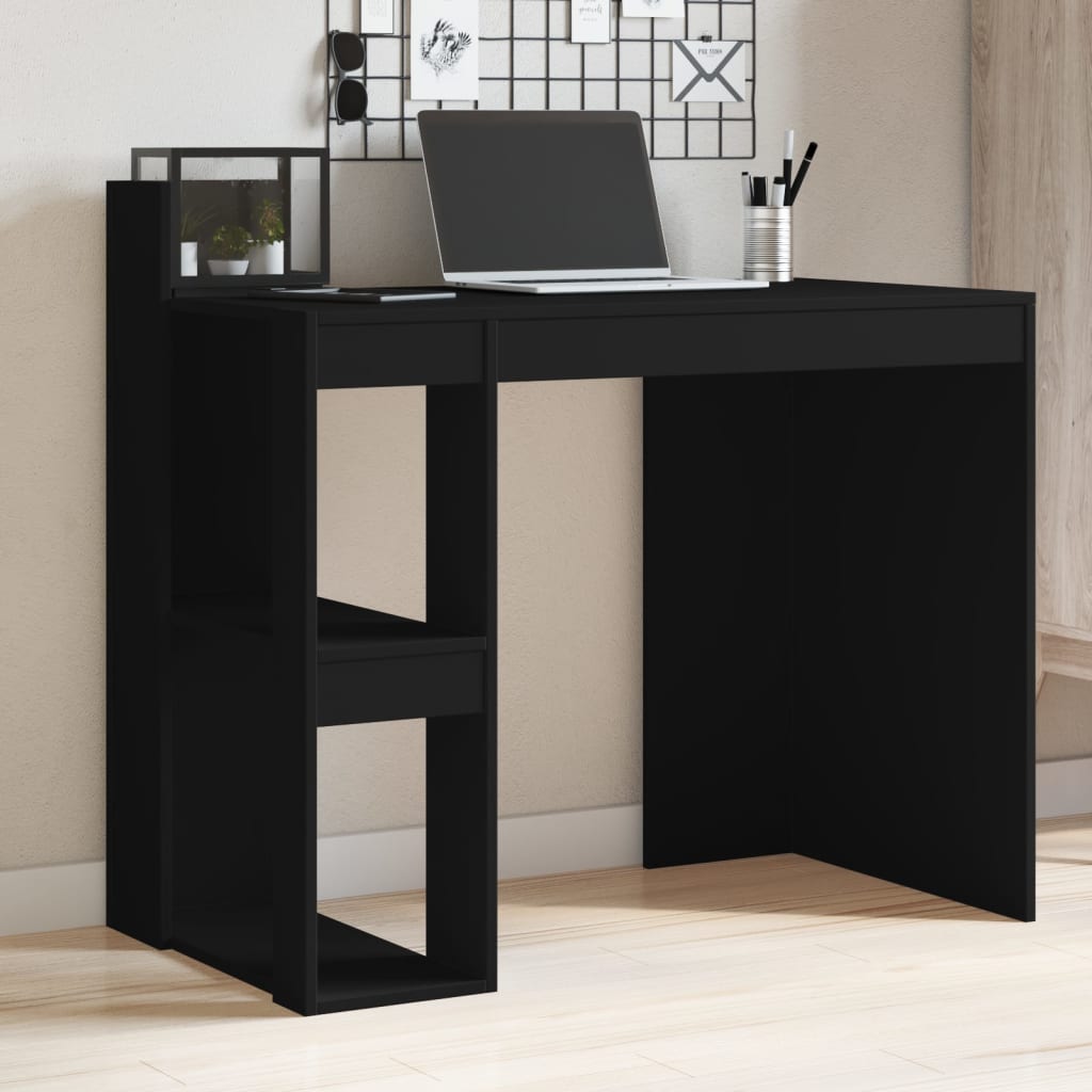 Office Desk Black 103.5x56.5x94 cm Engineered Wood