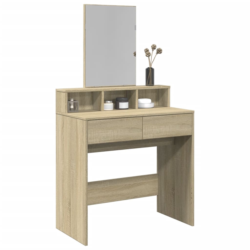 Dressing Table With Mirror 80X41X144.5 Cm