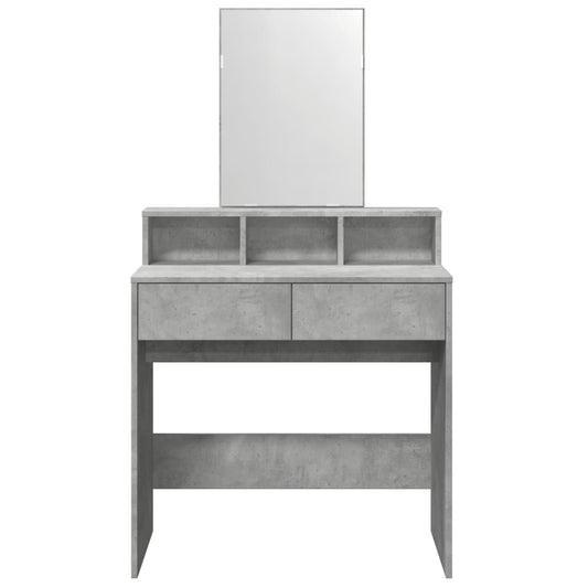Dressing Table With Mirror 80X41X144.5 Cm