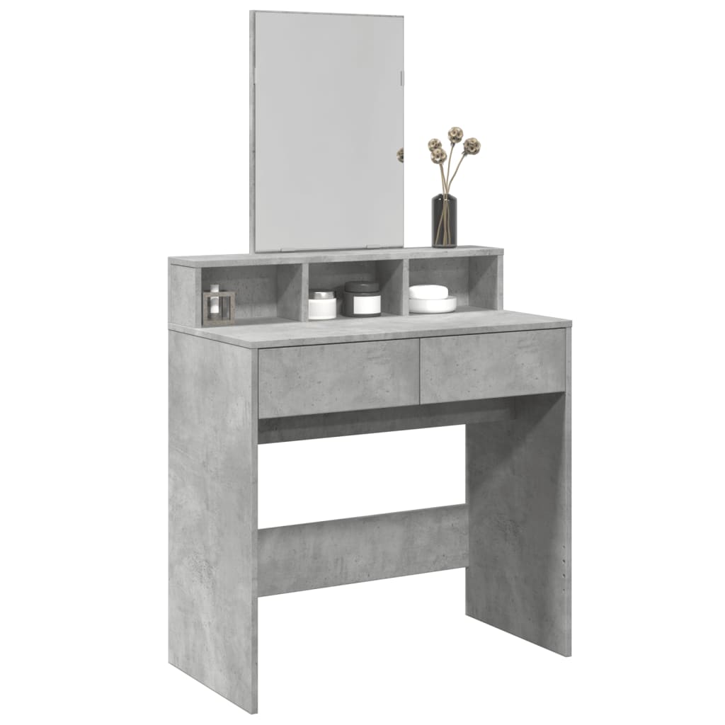 Dressing Table With Mirror 80X41X144.5 Cm