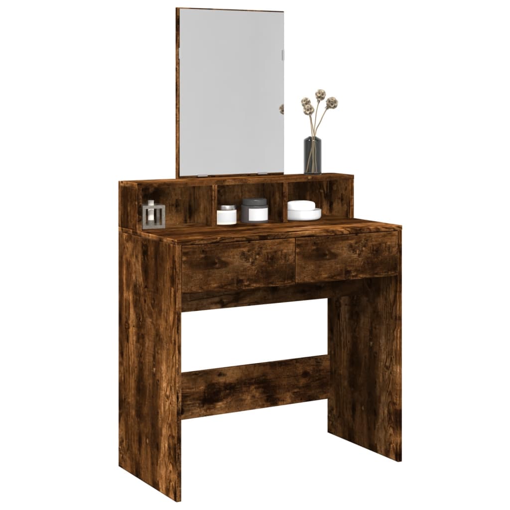 Dressing Table With Mirror 80X41X144.5 Cm