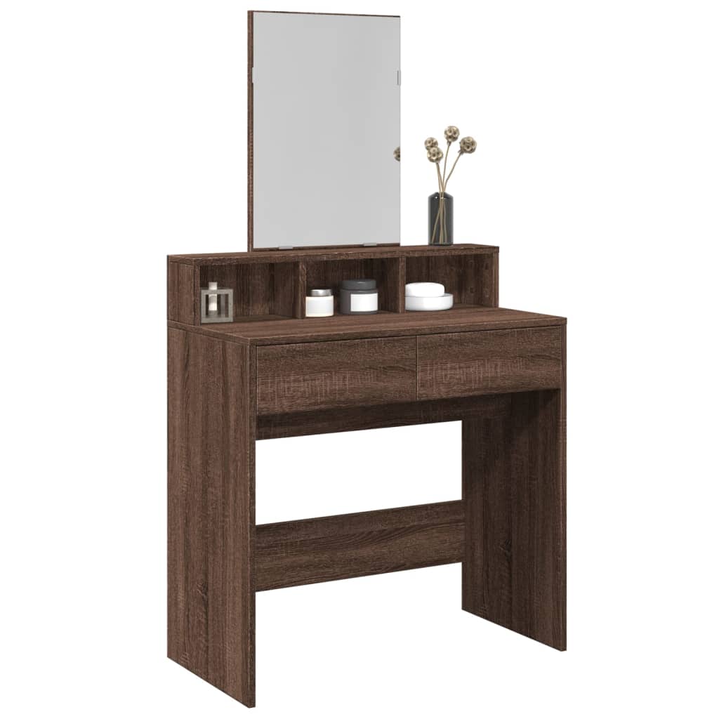 Dressing Table With Mirror 80X41X144.5 Cm