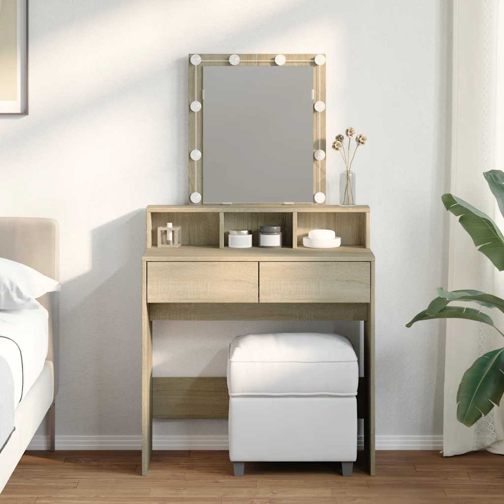 Dressing Table With Led 80X41X144.5 Cm