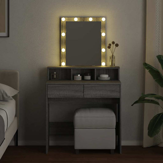 Dressing Table With Led 80X41X144.5 Cm