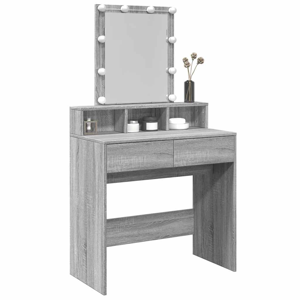 Dressing Table With Led 80X41X144.5 Cm