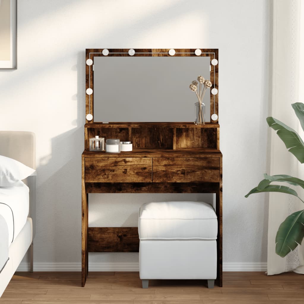 Dressing Table With Led 80X41X134.5 Cm