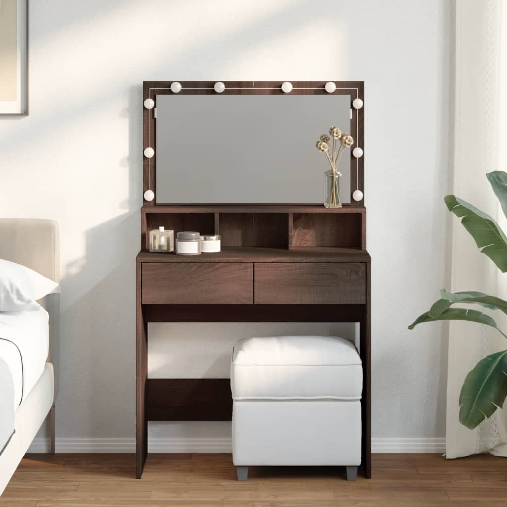 Dressing Table With Led 80X41X134.5 Cm