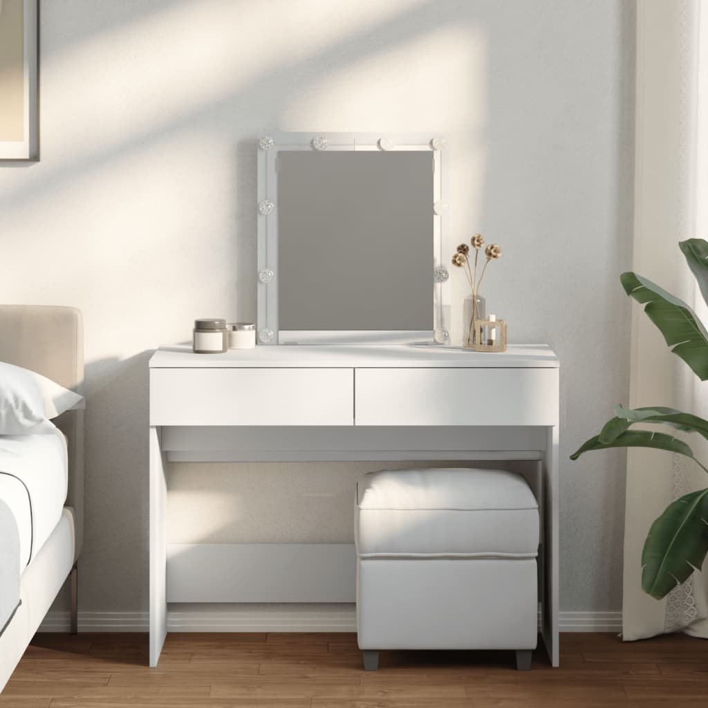 Dressing Table With Led 100X40X130 Cm