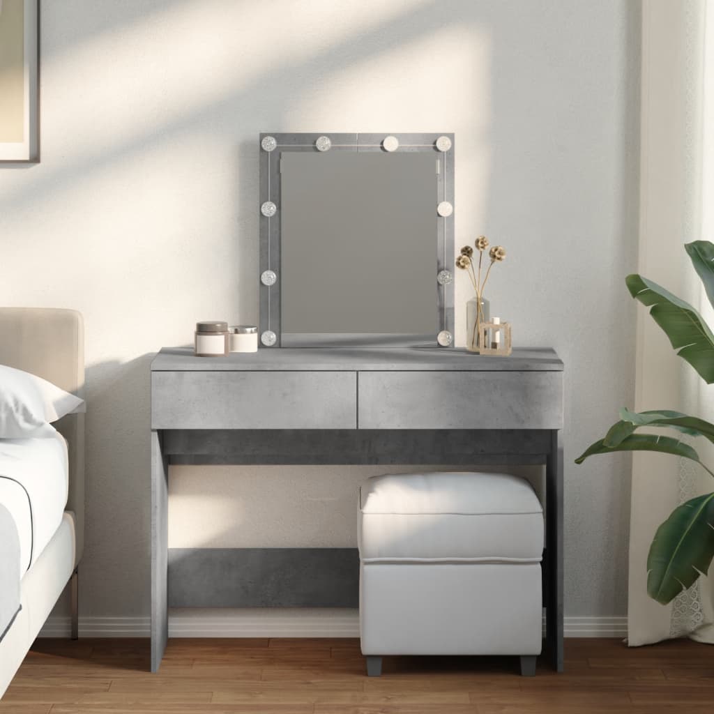 Dressing Table With Led 100X40X130 Cm