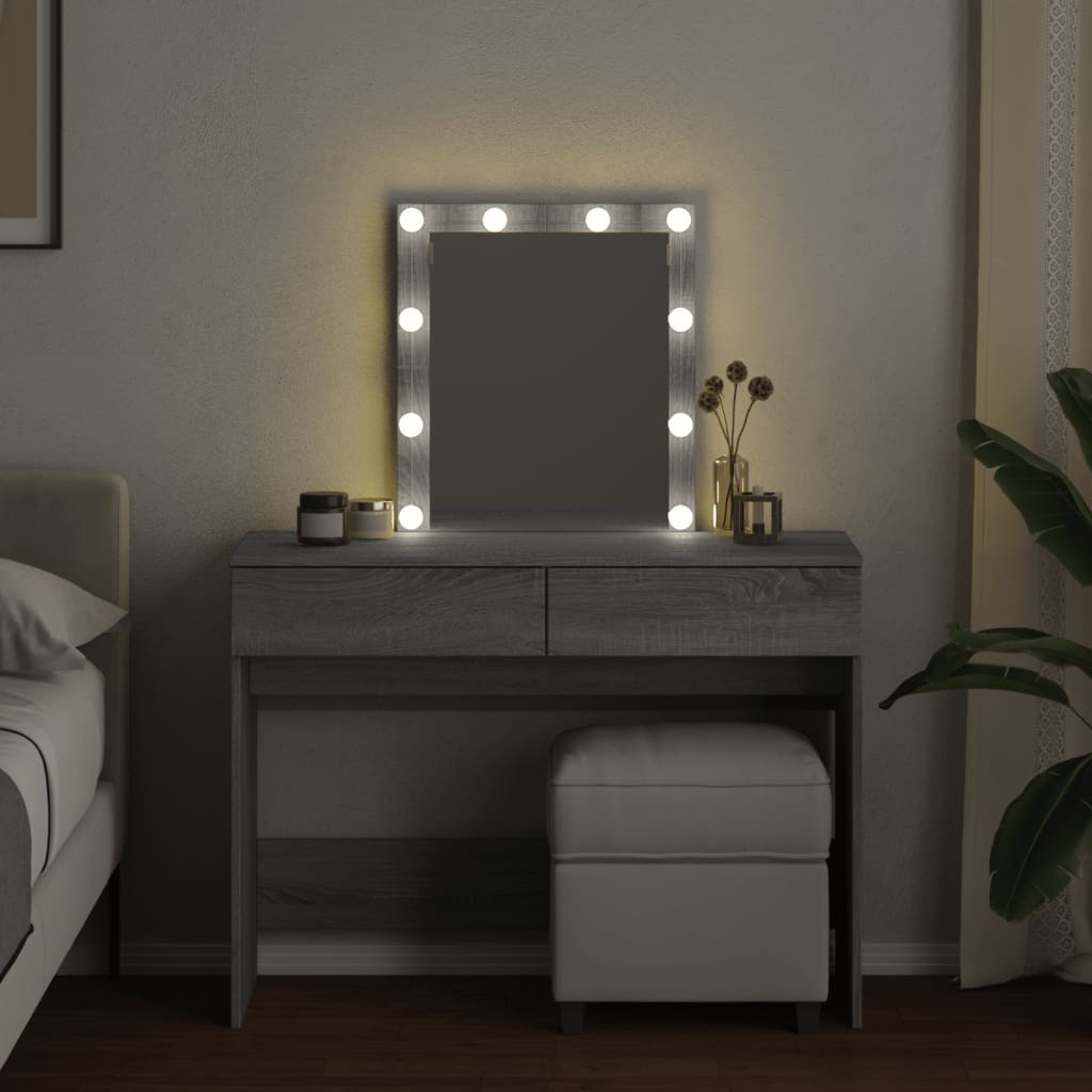 Dressing Table With Led 100X40X130 Cm