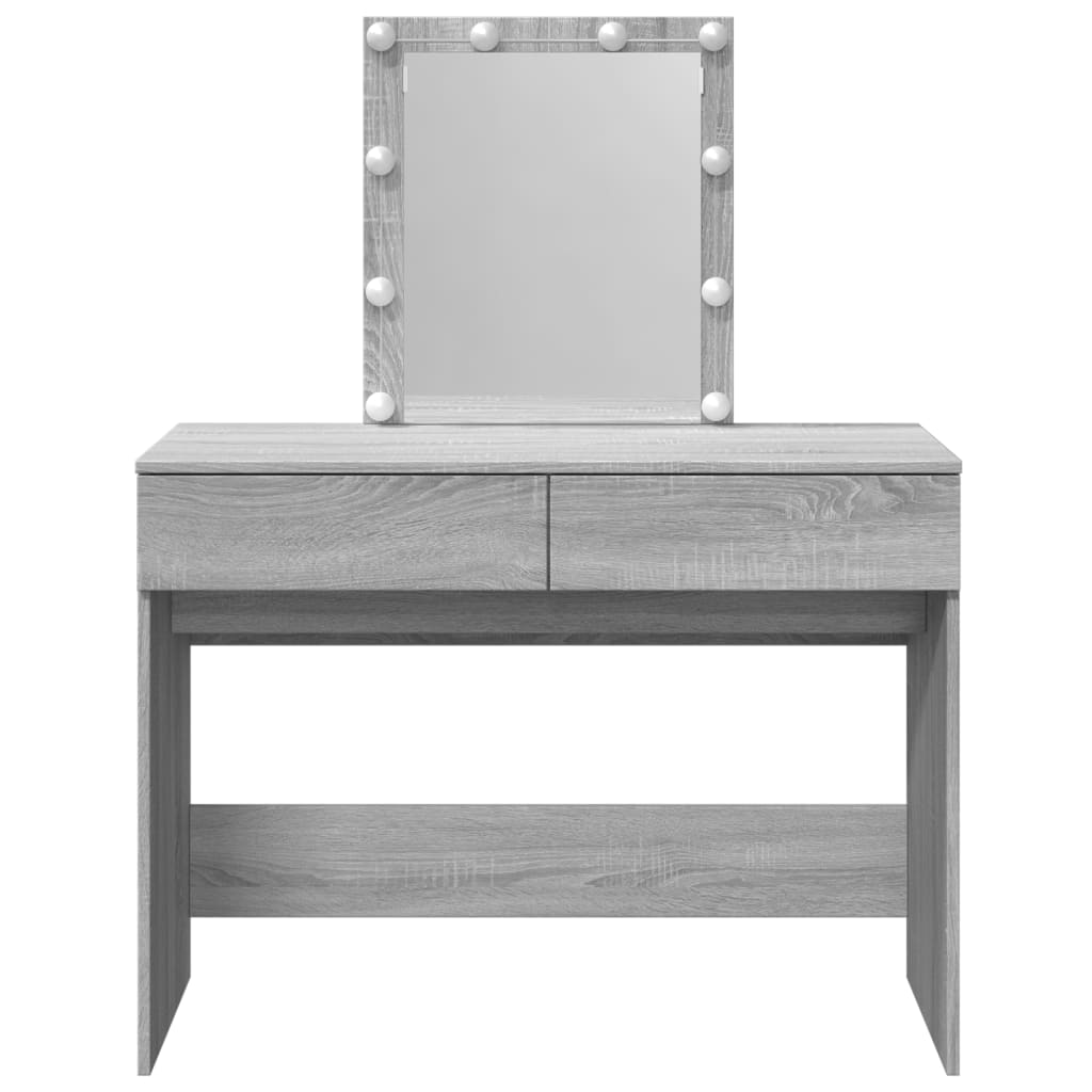 Dressing Table With Led 100X40X130 Cm