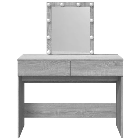 Dressing Table With Led 100X40X130 Cm