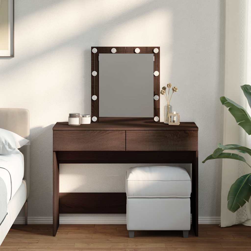 Dressing Table With Led 100X40X130 Cm
