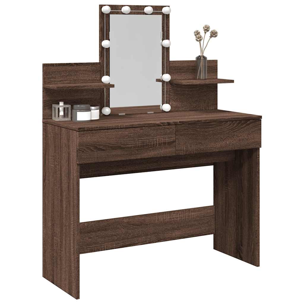 Dressing Table With Led 100X40X130 Cm