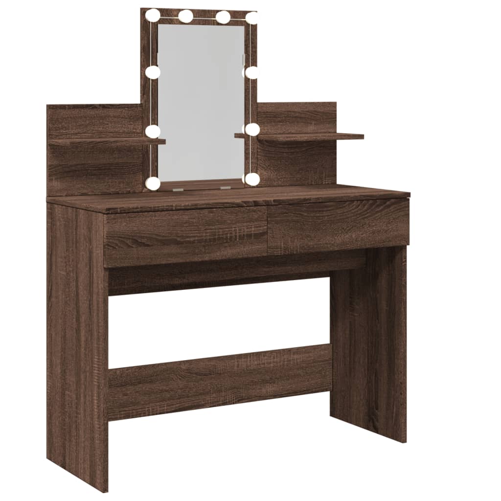 Dressing Table With Led 100X40X130 Cm