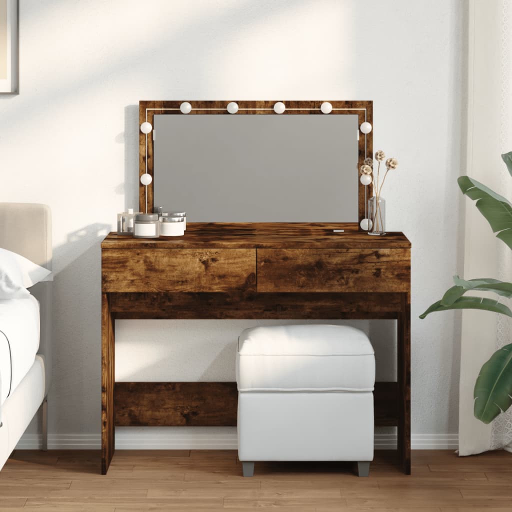 Dressing Table With Led 100X40X120 Cm