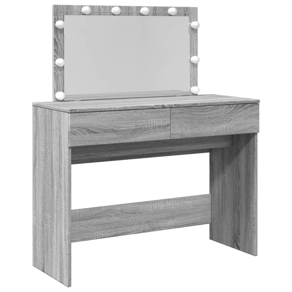 Dressing Table With Led 100X40X120 Cm