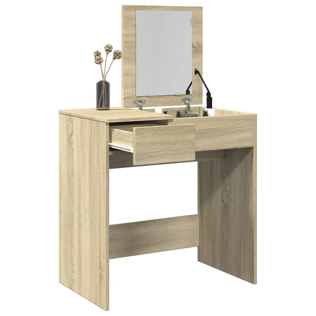 Dressing Table With Mirror 73X46.5X120 Cm