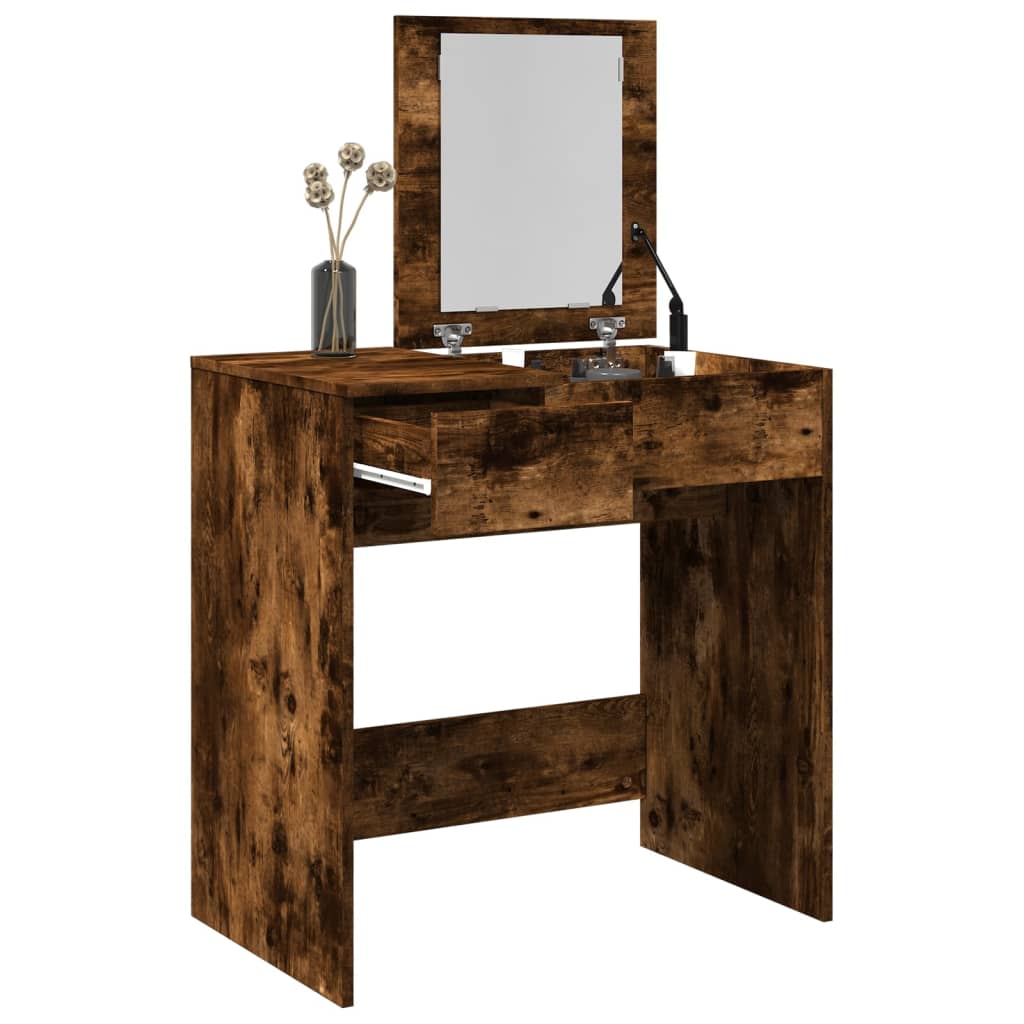 Dressing Table With Mirror 73X46.5X120 Cm