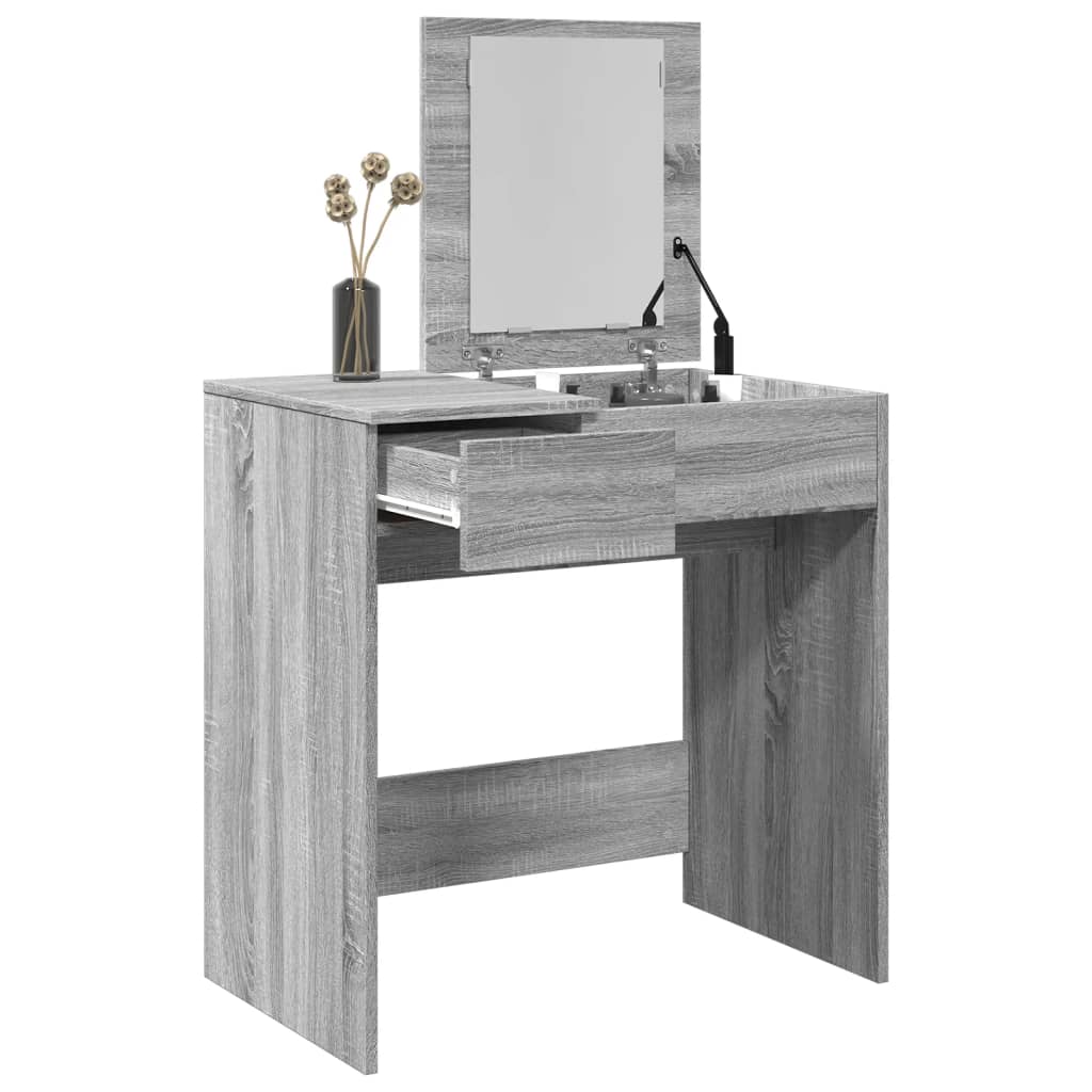 Dressing Table With Mirror 73X46.5X120 Cm