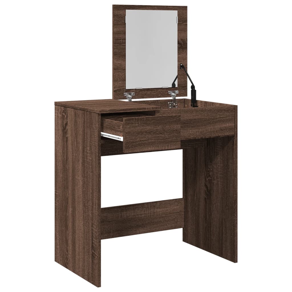 Dressing Table With Mirror 73X46.5X120 Cm