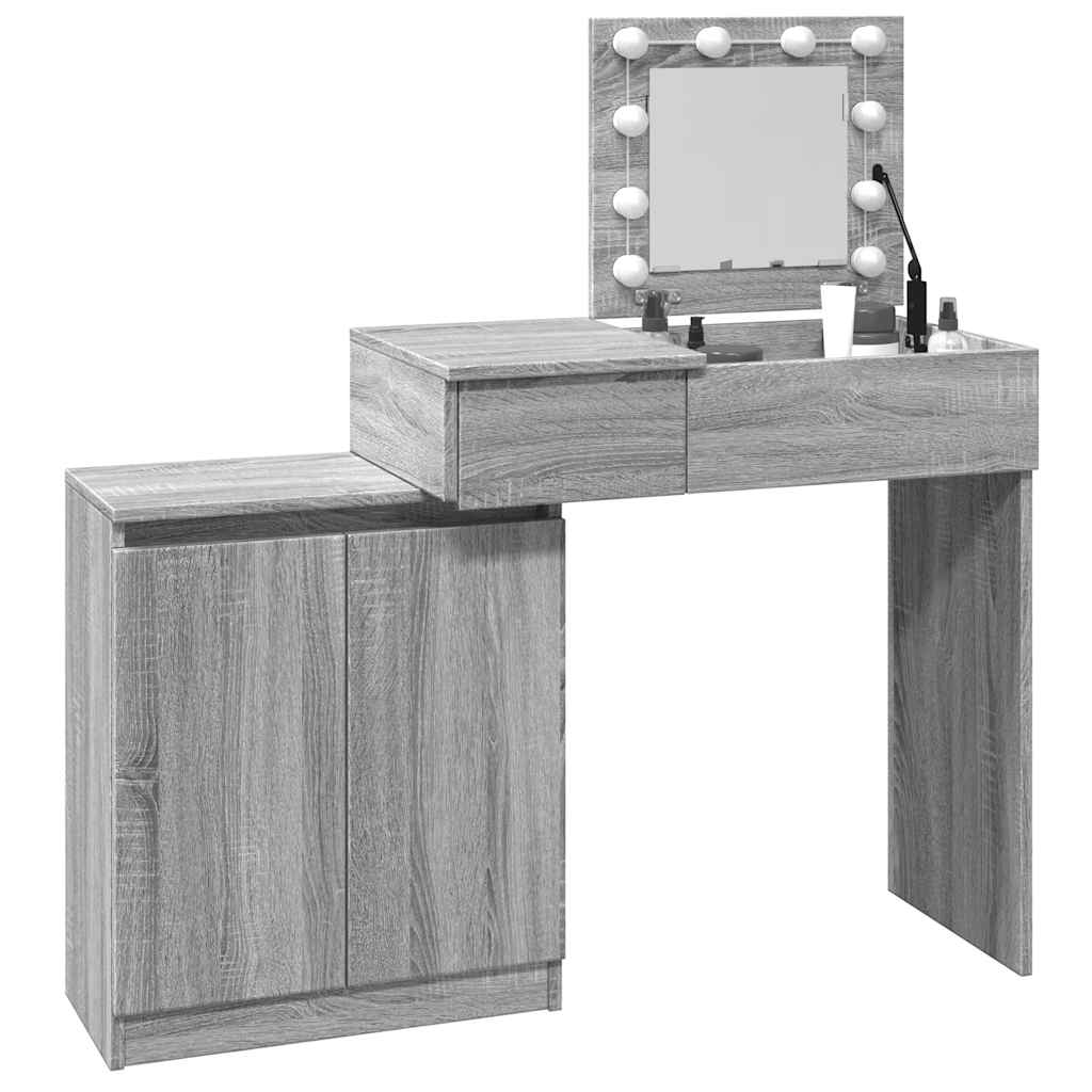 Dressing Table With Led 115X37X110.5 Cm