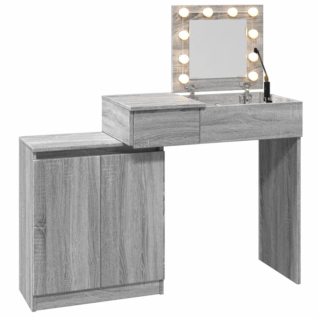 Dressing Table With Led 115X37X110.5 Cm