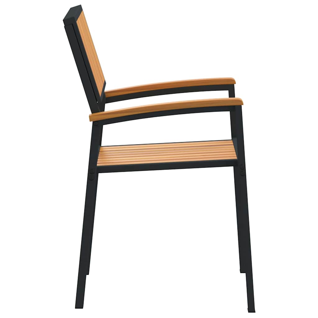 Garden Chair 8 pcs Brown 56 x 57 x 87cm Solid Acacia wood