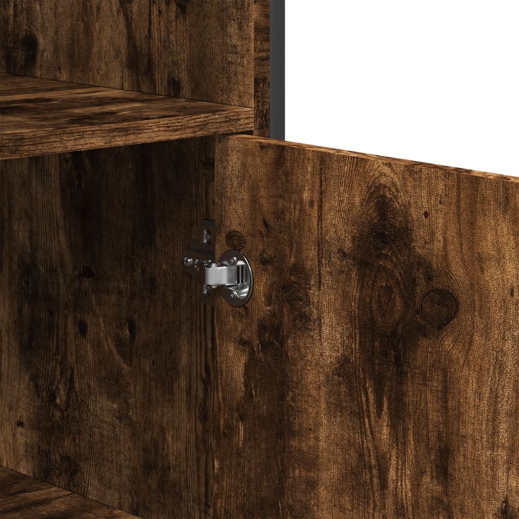 Highboard Smoked Oak 79.5x35.5x137.5 cm Engineered wood