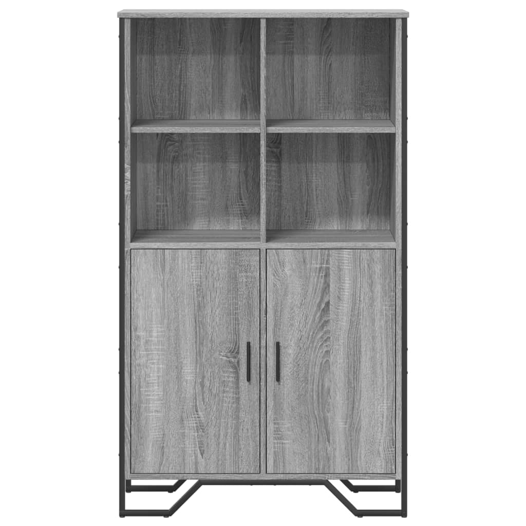 Highboard Grey Sonoma 79.5x35.5x137.5 cm Engineered wood